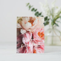 Alles Gute zum Geburtstag! Elegante rosa und rosaf