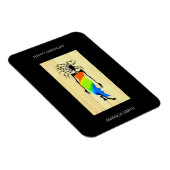 Alles Gute zum Geburtstag, Elegante und stilvolle  Magnet (Rechte Seite)