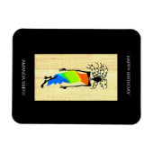 Alles Gute zum Geburtstag, Elegante und stilvolle  Magnet (Horizontal)