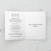 Alles Gute zum Geburtstag Elizabeth, Gebets-Buch Karte (Innenseite)