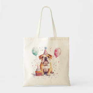 Alles Gute zum Geburtstag Englische Bulldogge Tragetasche