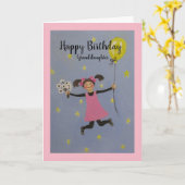 Alles Gute zum Geburtstag, Enkelin/Grußkarte Karte (Gelbe Blume)