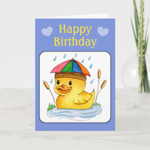 Alles Gute zum Geburtstag Entlein Karte