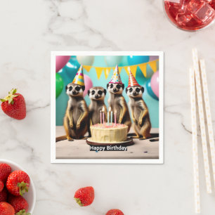 Alles Gute zum Geburtstag Erdmännchen, Serviette