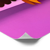 Alles Gute zum Geburtstag, Eule, Kuchen | AI Art P Poster (Ecke)