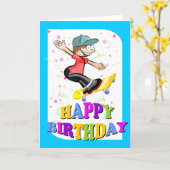 Alles Gute zum Geburtstag, extremer Karte (Gelbe Blume)