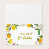 Alles Gute zum Geburtstag Faltekarte (Außenseite Aufgefaltet)