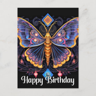 Alles Gute zum Geburtstag Fantasie Schmetterlingsd Postkarte
