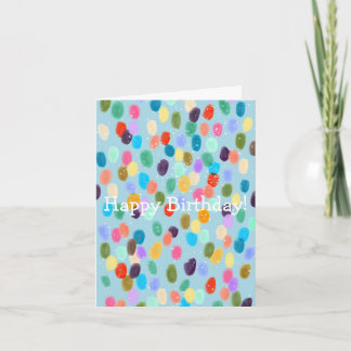 Alles Gute zum Geburtstag - farbenfrohe Karte