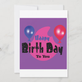 Alles Gute zum Geburtstag – Farbige Feierparty-Ges Dankeskarte