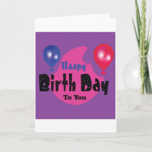Alles Gute zum Geburtstag – Farbige Feierparty-Ges Feiertagskarte