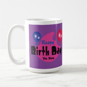 Alles Gute zum Geburtstag – Farbige Party-Feier-De Kaffeetasse
