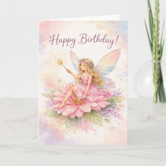 Alles Gute zum Geburtstag - Fee Karte