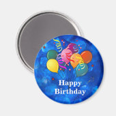 "Alles Gute zum Geburtstag," Feier, Magnet (Vorderseite/Rückseite)