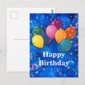 "Alles Gute zum Geburtstag," Feier,  Postkarte (Vorne/Hinten)