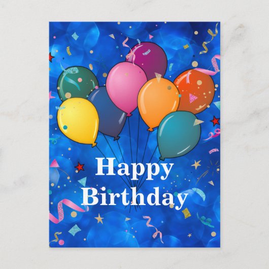 "Alles Gute zum Geburtstag," Feier,  Postkarte (Vorderseite)