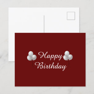 Alles Gute zum Geburtstag, Feierlichkeiten Postkarte