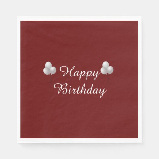 Alles Gute zum Geburtstag, Feierlichkeiten Serviette (Vorderseite)