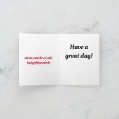 Alles Gute zum Geburtstag Feiertagskarte (Innenseite)