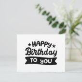 Alles Gute zum Geburtstag Feiertagskarte (Stehend Vorderseite)