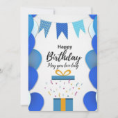 Alles Gute zum Geburtstag Feiertagskarte (Vorderseite)