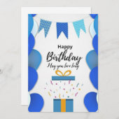 Alles Gute zum Geburtstag Feiertagskarte (Vorne/Hinten)