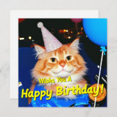 Alles Gute zum Geburtstag Feiertagskarte (Vorne/Hinten)