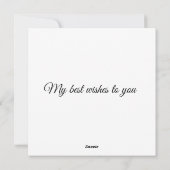 Alles Gute zum Geburtstag Feiertagskarte (Rückseite)