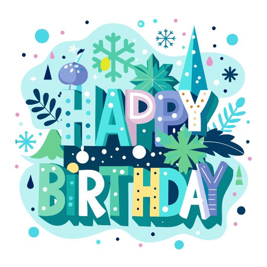 Alles Gute zum Geburtstag Feiertagskarte