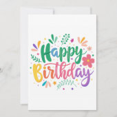 Alles Gute zum Geburtstag Feiertagskarte (Vorderseite)