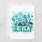 Alles Gute zum Geburtstag Feiertagskarte (Vorderseite)