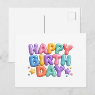 Alles Gute zum Geburtstag Feiertagspostkarte