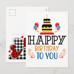 Alles Gute zum Geburtstag Feiertagspostkarte