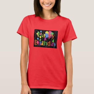 Alles Gute zum Geburtstag, festliche Geburtstagsfe T-Shirt