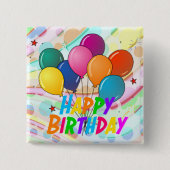 Alles Gute zum Geburtstag, festliches Design, Button (Vorderseite)