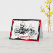 Alles Gute zum Geburtstag, Feuerwehrmann Karte (Gelbe Blume)