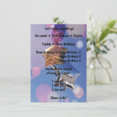 Alles Gute zum Geburtstag! Flache Grußkarte (Stehend Vorderseite)