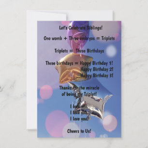 Alles Gute zum Geburtstag! Flache Grußkarte