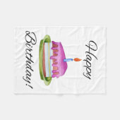 Alles Gute zum Geburtstag! Fleecedecke (Vorderseite (Horizontal))