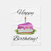 Alles Gute zum Geburtstag! Fleecedecke (Vorderseite)