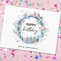 Alles Gute zum Geburtstag Florales Hauskranz Immob
