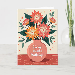 Alles Gute zum Geburtstag Floralkarte Karte