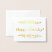 Alles Gute zum Geburtstag! Folienkarte (Vorderseite mit Umschlag)