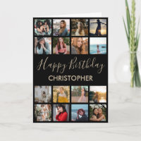 Alles Gute zum Geburtstag Foto Collage 16 Fotos fü