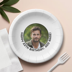 Alles Gute zum Geburtstag - Foto mit einfachen Rah Pappteller