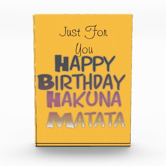 Alles Gute zum Geburtstag Fotoblock (Vorderseite)