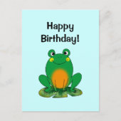 Alles Gute zum Geburtstag! (frog) Postkarte (Vorderseite)
