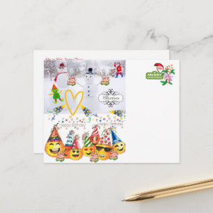 Alles Gute zum Geburtstag Frohe Weihnachten Postka Postkarte