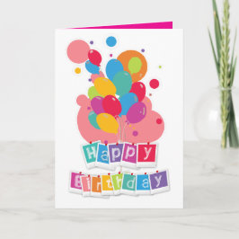 Alles Gute zum Geburtstag – Fröhliche Festgestaltu Karte