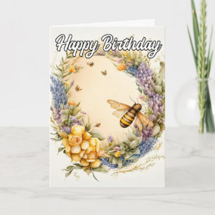 Alles Gute zum Geburtstag Frühlings-Hummel-Colla Karte